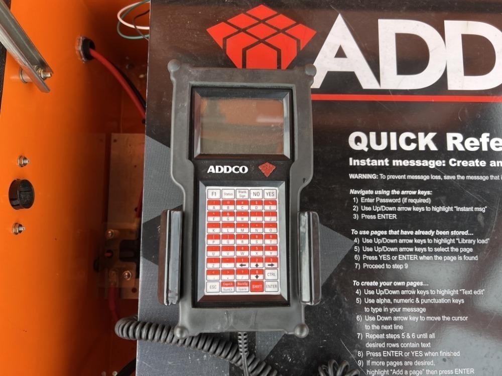 Addco Signs 2013 Addco DH250-FM Towable Sign Board | J. Stout Auction