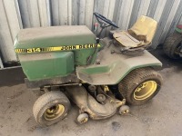 John Deere 314 Ride On Mower