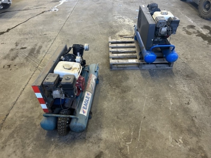 Eagle Twin Tank Air Compressors, Qty. 2