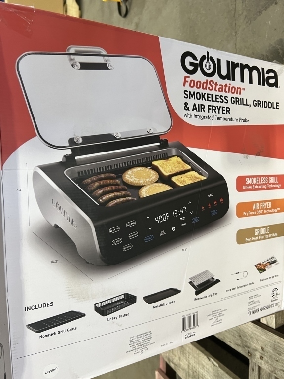 Gourmia FoodStation Griddle & Air Fryer