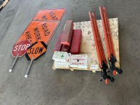 Flagger "Slow" Signs, Qty 2