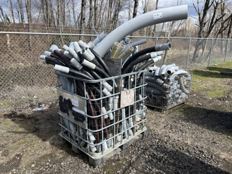 Conduit in Metal Bin