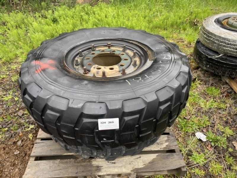 Michelin 14.00R20 Tires on Rims, Qty. 2