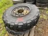 Michelin 14.00R20 Tires on Rims, Qty. 2 - 2