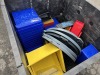 Plastic Crate of Bins - 4