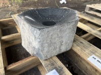 Black Basalt Birdbath