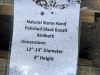 Black Basalt Birdbath - 5