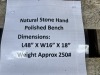 Natural Stone Bench - 5