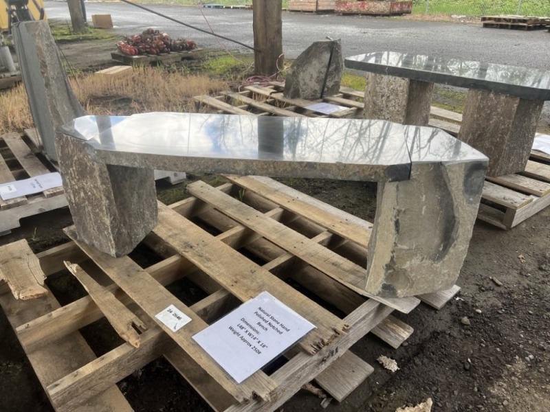 Natural Stone Notched Bench