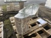 Natural Stone Notched Bench - 2