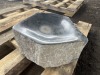 Black Basalt Birdbath - 4