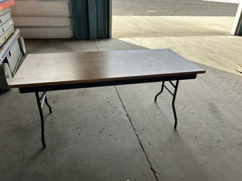 Tables With Folding Legs, Qty 3