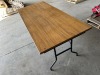 Tables With Folding Legs, Qty 3 - 2