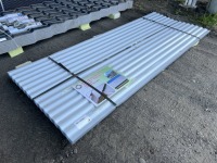 2024 White Metal Roof Panels, Qty 70