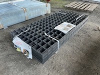 2024 Black Metal Rail Panels, Qty 40