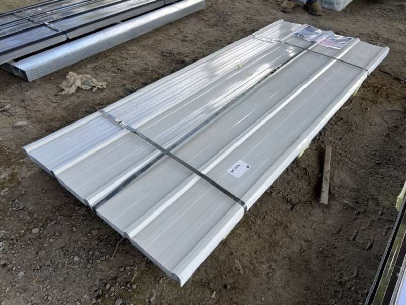 2024 White Metal Roof Panels, Qty 70