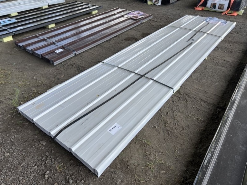 2024 White Metal Roof Panels, Qty 70