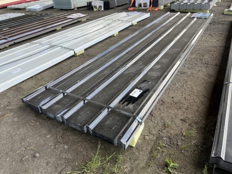 2024 Black Metal Roof Panels, Qty 70