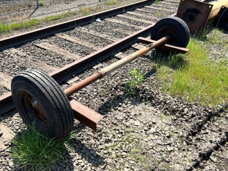 Trailer Axle With Tires