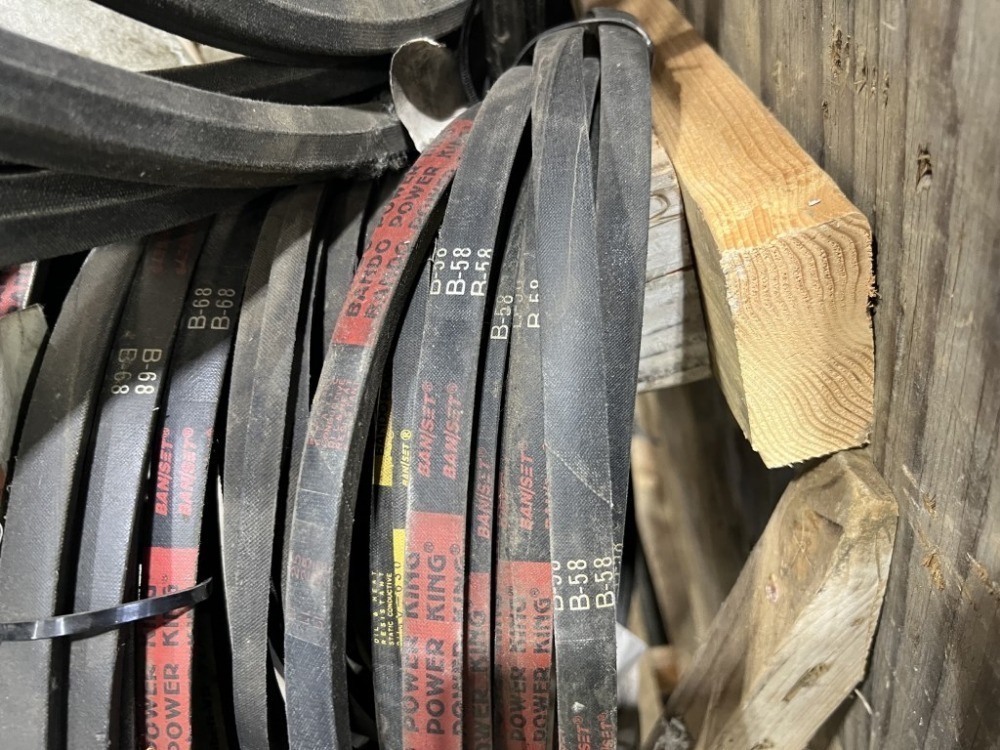 Automotive Belts With Storage Rack | J. Stout Auction