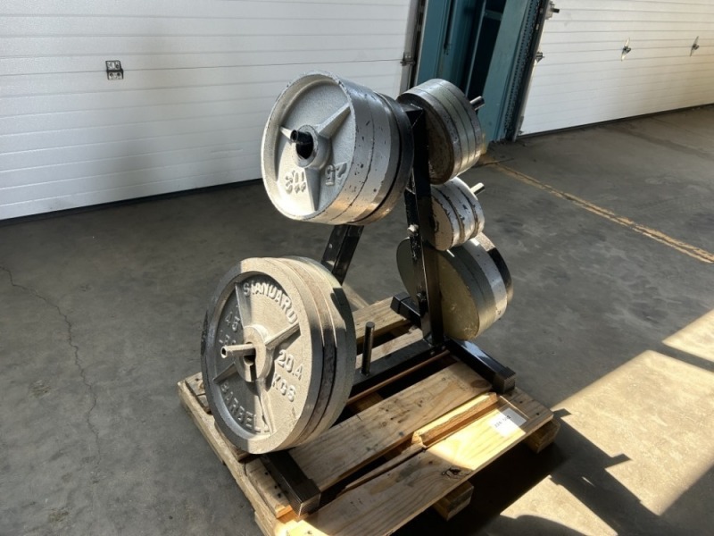 Barbell Weight Plate Rack