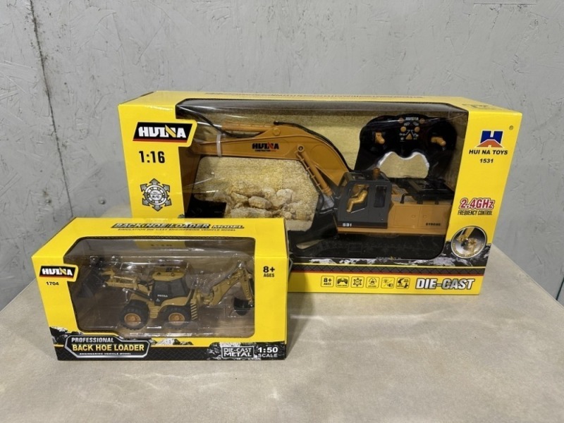 2024 Hulna RC Excavator w/Die Cast Backhoe