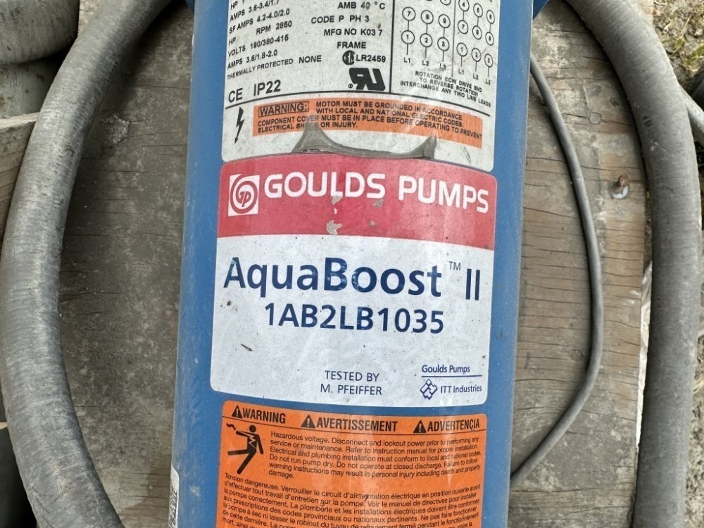 Gould Aquaboost II Pump System J. Stout Auction