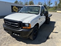 2001 Ford F350 SD 4X4 Flatbed Truck