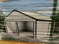 2024 Double Garage19x21 Metal Shed