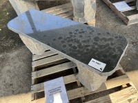 Black Basalt Hand Polished Bench