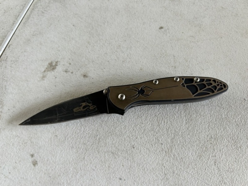 Black Folding Knife