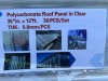 2024 12x3 Polycarbonate Roof Panels, Qty 30 - 3