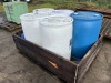 55 Gal Plastic Drums, Qty. 5 - 2