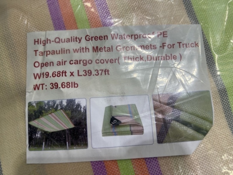 2024 19x39 Green Tarp