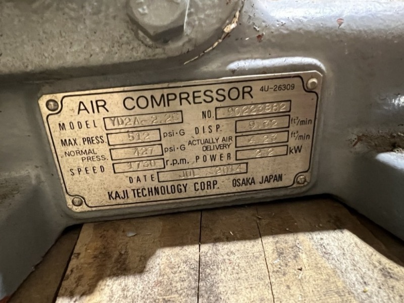 Kaji YD2A-2.2C Air Compressor Head | J. Stout Auction