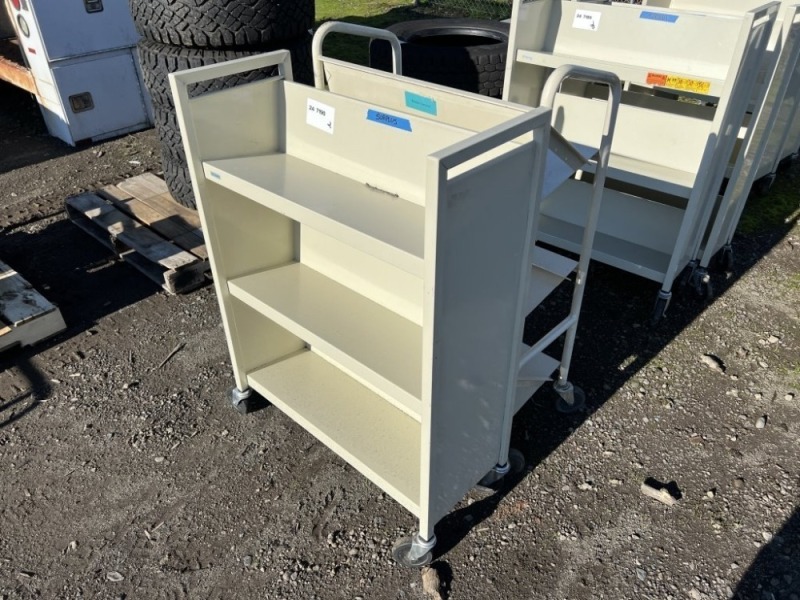 Metal Book Carts, Qty. 2