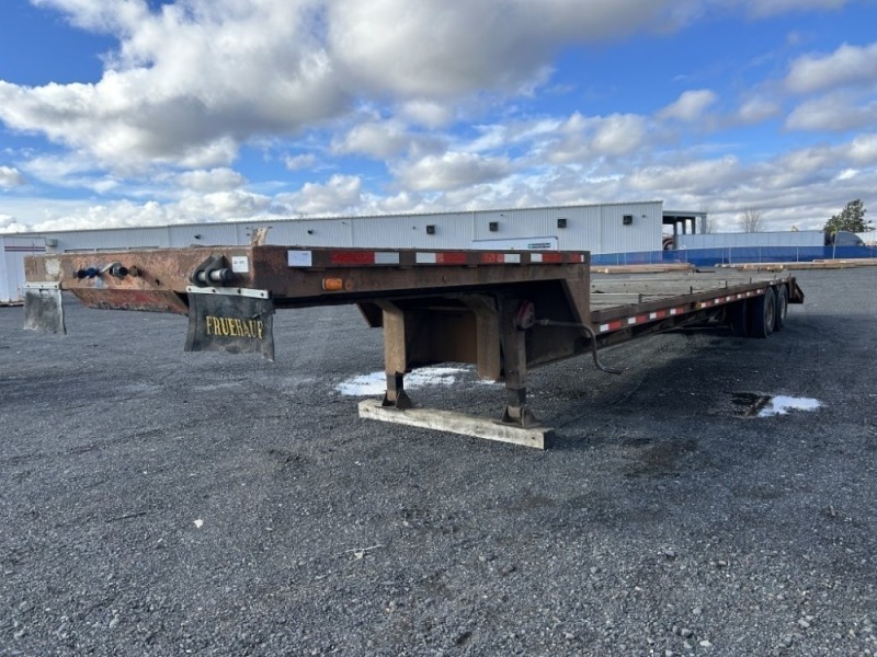 1980 Fruehauf T/A Step Deck Equipment Trailer