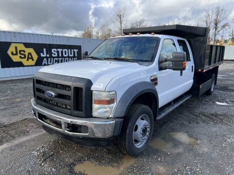 2008 Ford F450 SD Crew Cab Debris Dump Truck