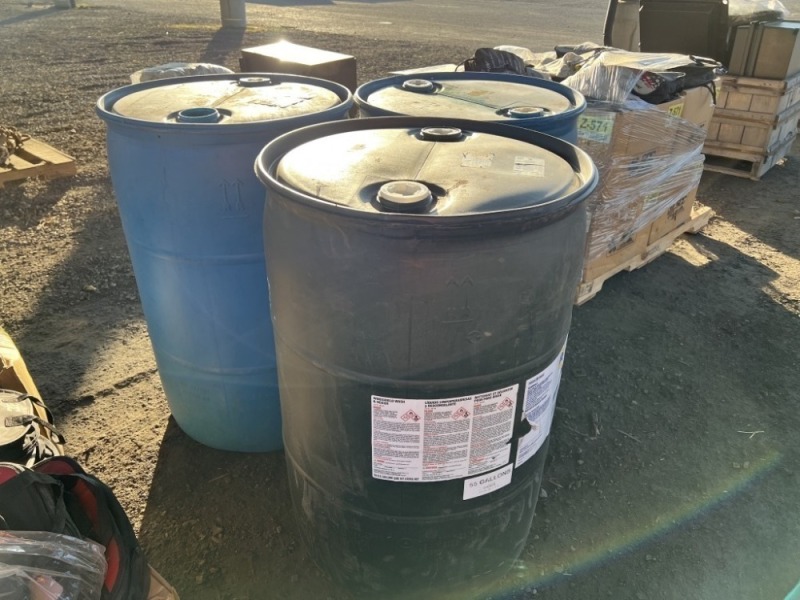 55 Gal Poly Drums, Qty. 3