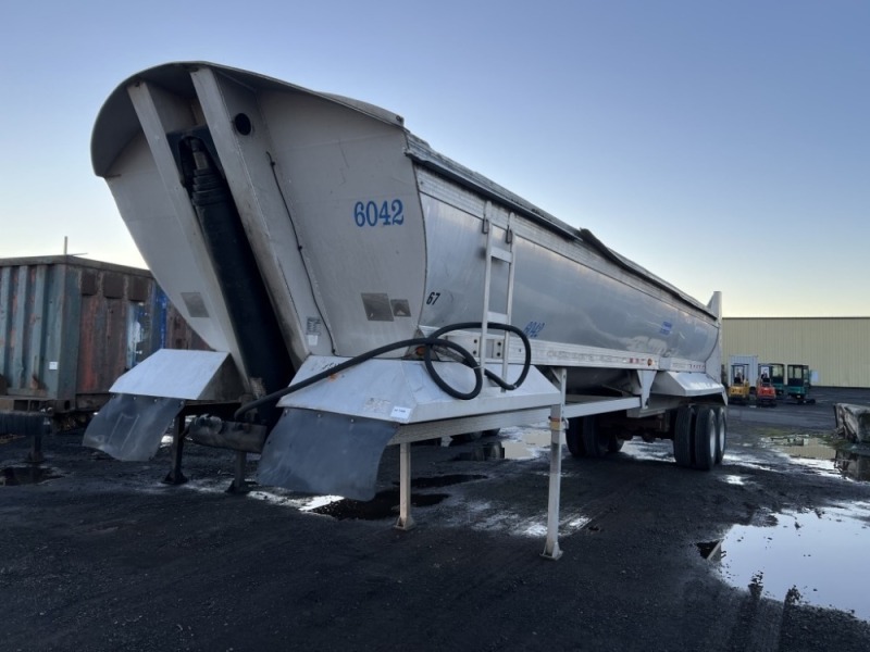 1997 EverLite T/A Aluminum End Dump Trailer