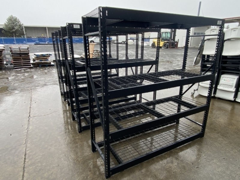 Industrial Shelving Units, Qty. 4