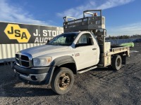 2010 Dodge Ram 5500 HD 4X4 Flatbed Utility Truck