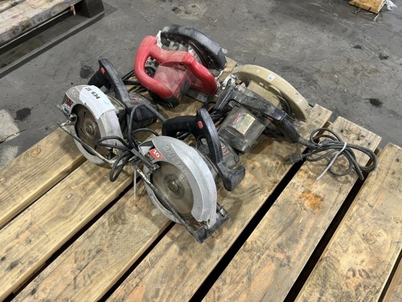 Skilsaw Corded Circular Saws, Qty. 4