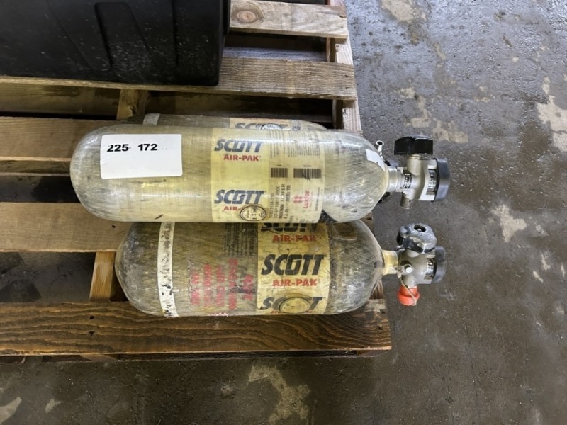 Scott Air-Pak Oxygen Tanks, Qty. 3