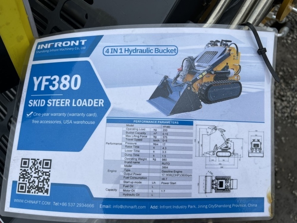 2025 Infront YF380 Mini Compact Track Loader | J. Stout Auction