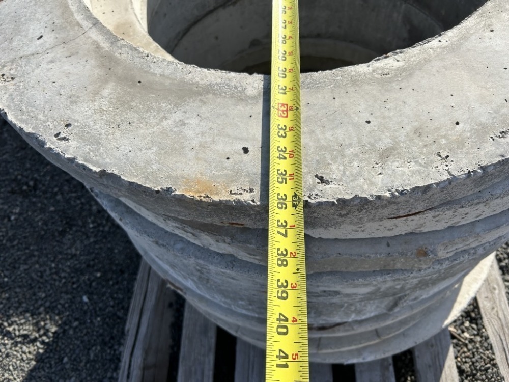 Cement Riser Rings Concrete Riser Rings, Qty. 10 | J. Stout Auction