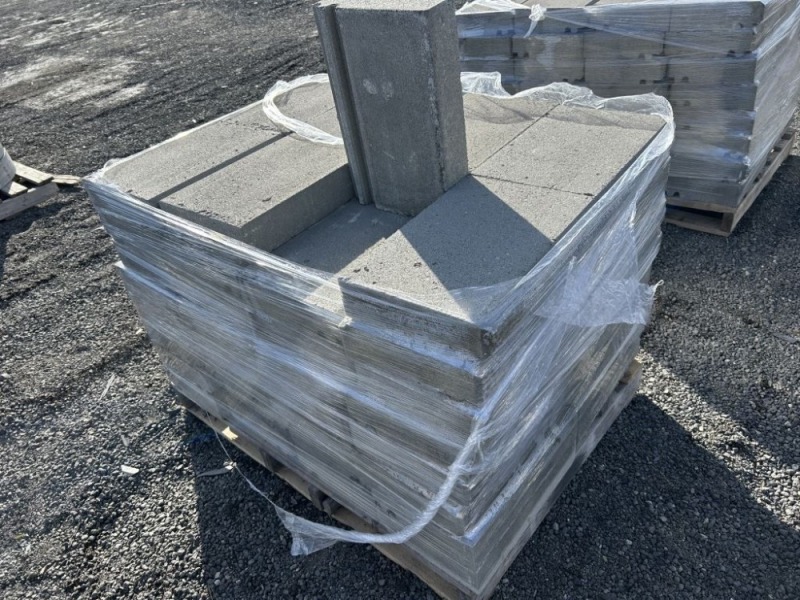 Concrete Cap Blocks, Qty. 64 | J. Stout Auction