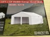 2025 AllMetal K2119 Double Garage Metal Shed - 4