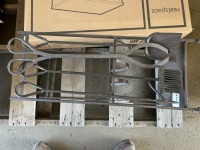 4 Piece Firewood Tool Set & Log Holder