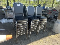 Stackable Banquet Chairs, Qty. 30
